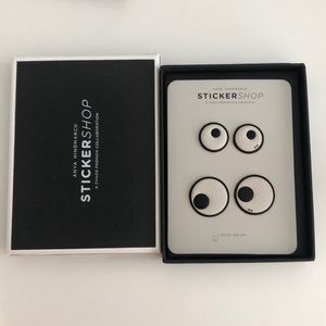 Anya Hindmarch leather stickers “googly eyes”